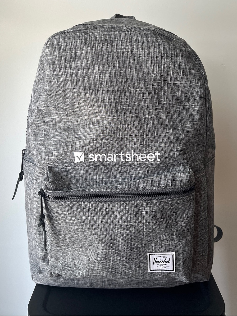 Herschel Supply backpack | Gray textured | Classic style with Smartsheet logo